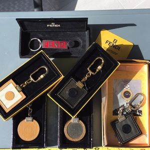 Set of 6 FENDI keychains
